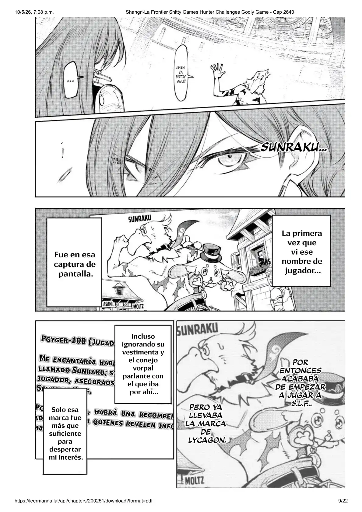 Read Shangri La Frontier ES Manga Online