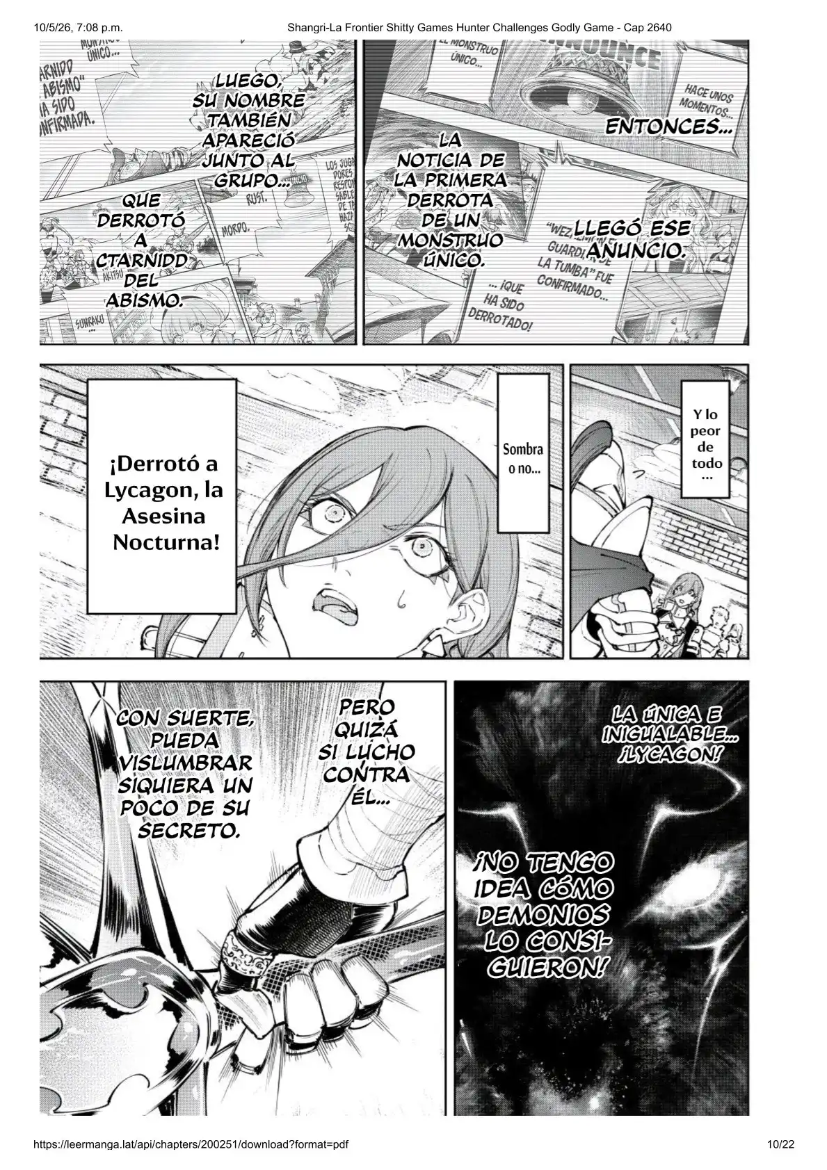 Read Shangri La Frontier ES Manga Online